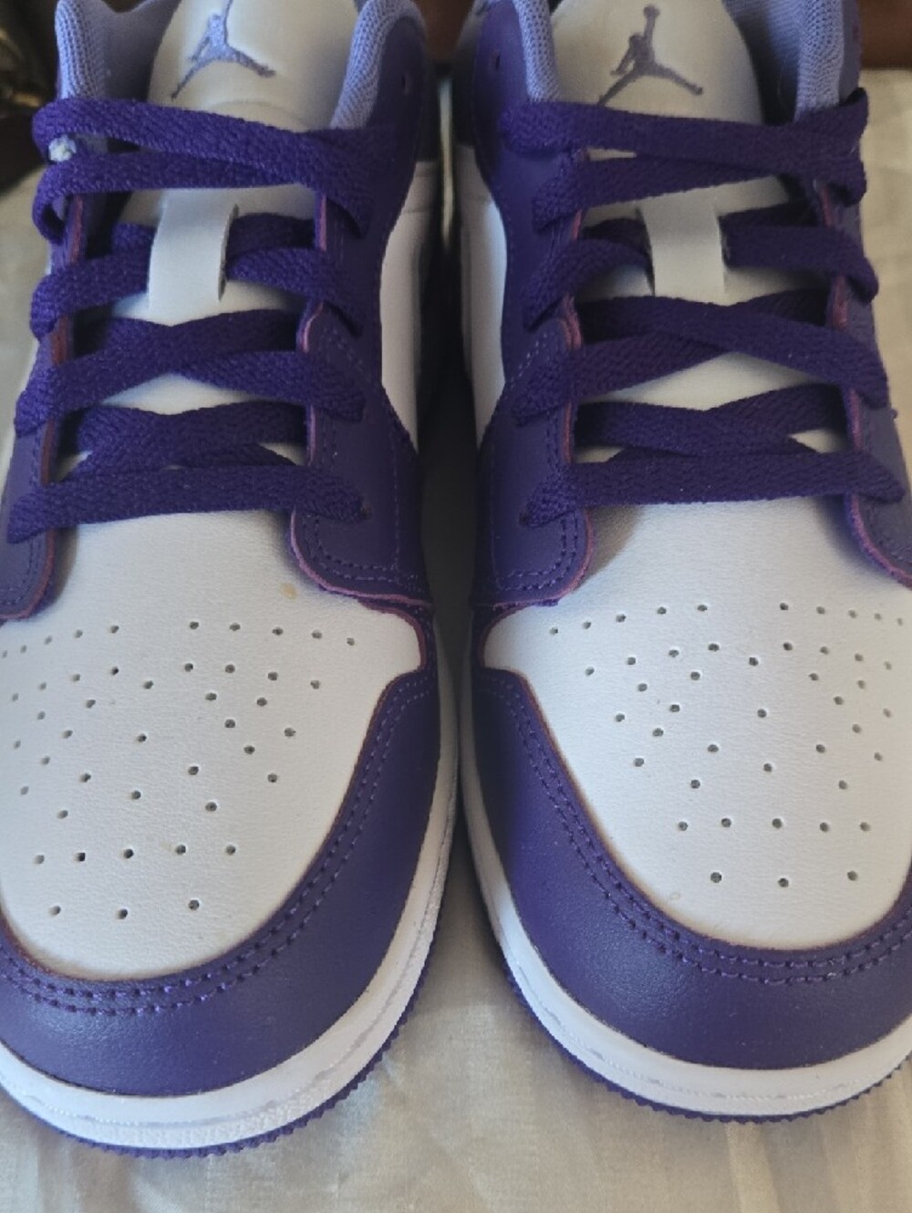 Air Jordan 1 Low GS Court Purple / Amethyst 6 Youth/womens 7.5 NeW - Picture 3 of 8